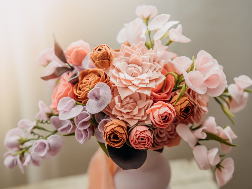 viltbloemen bruidsboeket van Lijn 10, Hoorn