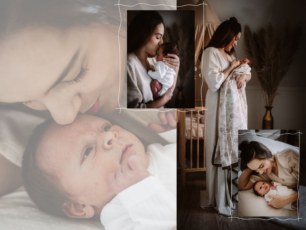 Newborn fotosessie met gezin in Hoorn